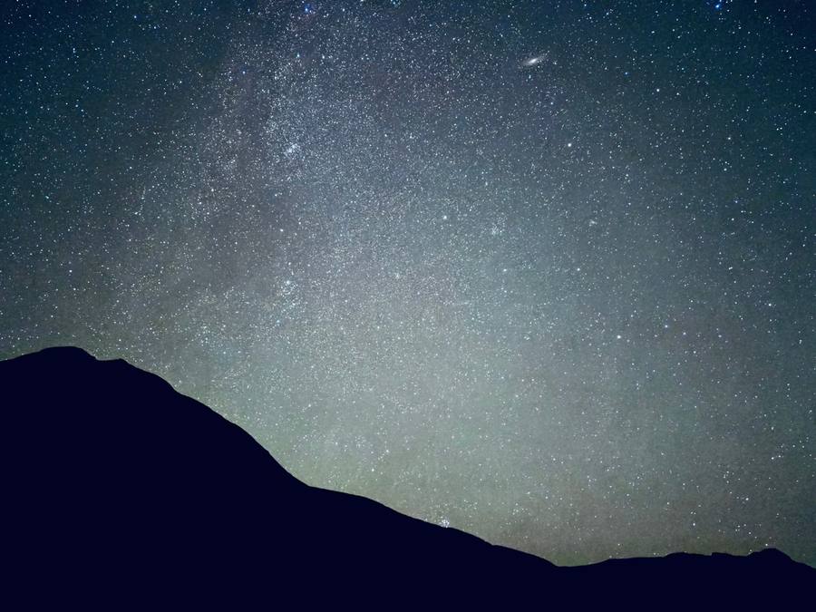 羅臼岳と星空 4