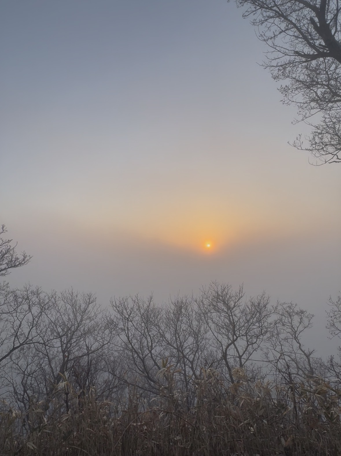 夕陽台からの夕日 4